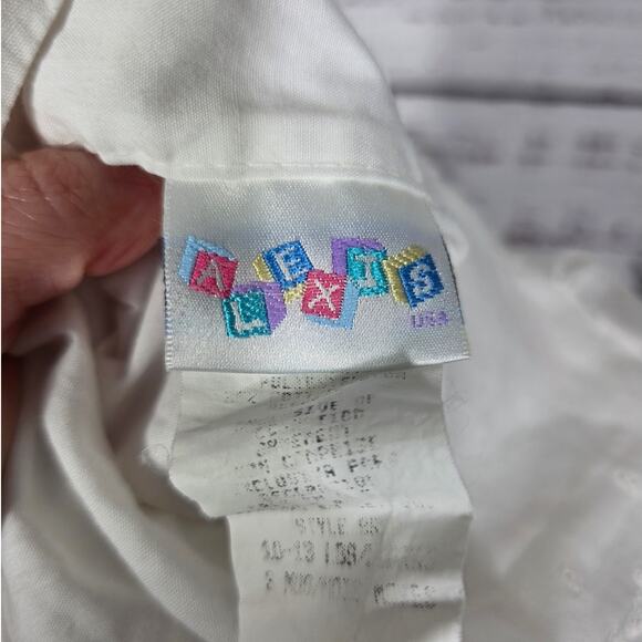 Vintage Alexis Baby White Lace Christening Dress Heirloom Made in USA 3 Months - Picture 3 of 4